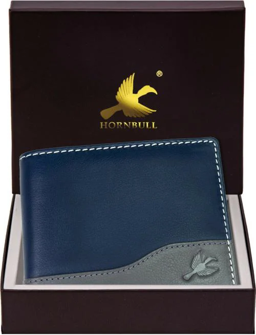 Hornbull Blue Wallet For Men