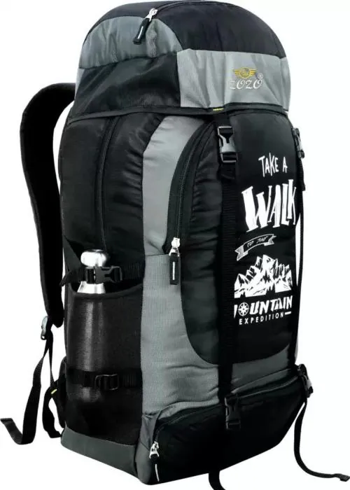 ZOZO BAGS Grey Polyester Travel Rucksack - 70 L