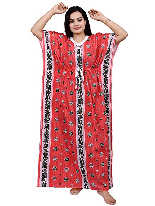 Buy NACNO Women's Pure Cotton Kaftan Nighty/Maxi/Nightgown Online at