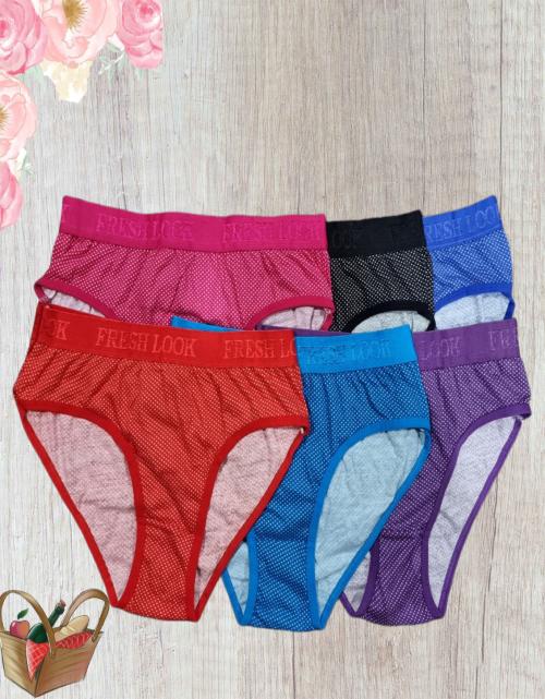 Buy Fresh Look Women Full Coverage Dotted Print Extra Strachable Panty