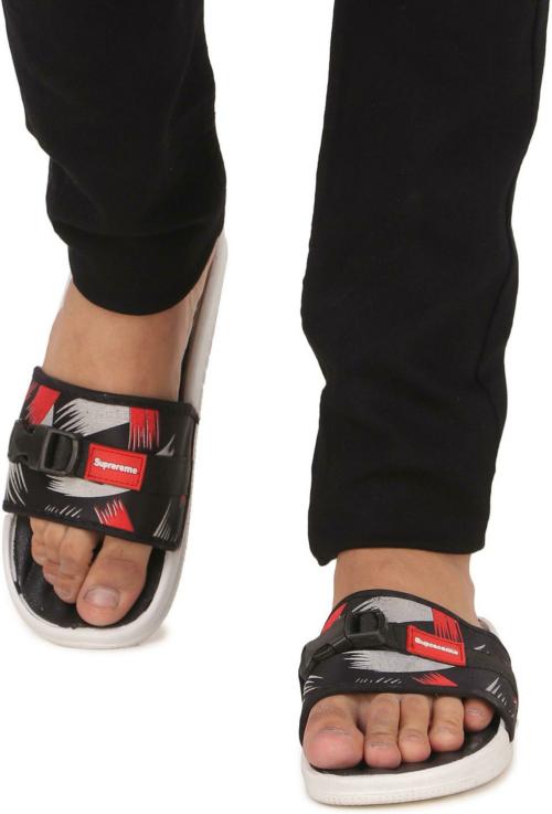 Monoction Men's Black Flip-Flops