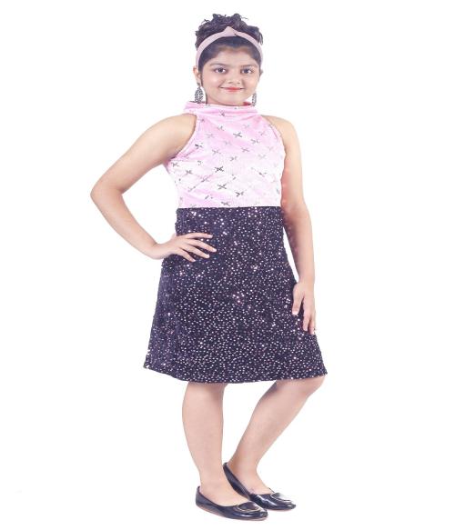 DIGIFASHION Girls Multicolored Designer Cotton Blend COMBO Frocks