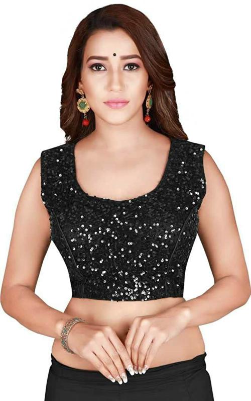 Buy YOELLA Women Velvet Blouse - 38 Size+ 2 inch Margin Online at Best ...