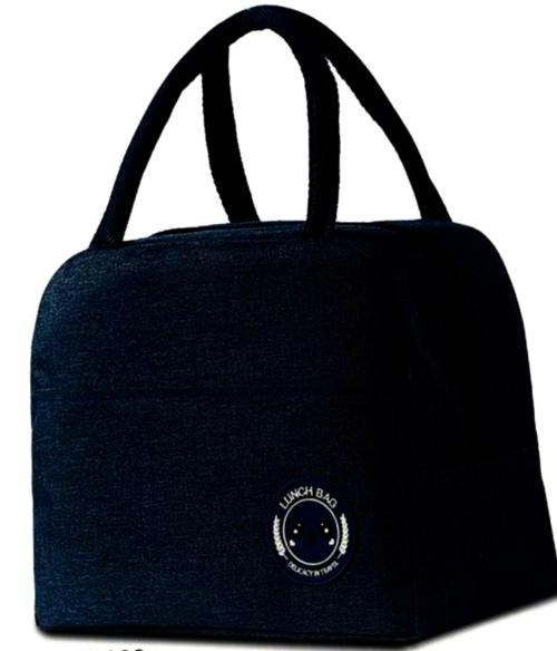 CURT ANGLE Polyester-Protable-Resusable-Insulated-Lunch-Bag-Handbag-For-Woman-Men-School-Office