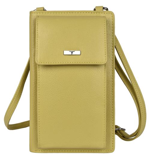 Urban Forest Ruby Yellow Leather Sling Wallet for Women