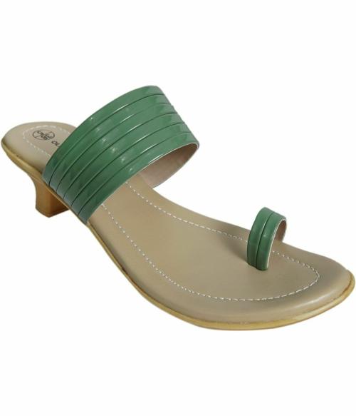 Olive Fashion Green Kitten Heels for Women