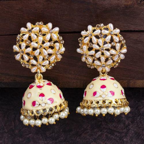 Sukkhi Amazing Floral Gold Plated Jumaki Earring For Women