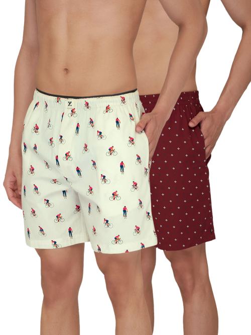 XYXX Pack of 2 Intellieaze Super Combed Cotton Renew Men Boxers