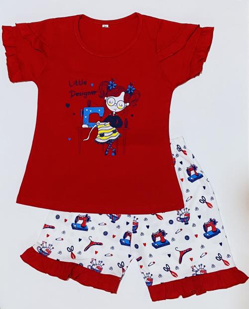 CASUAL LOOK GIRL CLOTHING SET RED COL