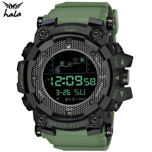 hala -1811-Green DTL Sports Digital Watch - For Men