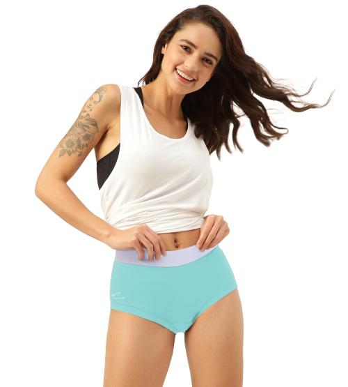 FREECULTR Women's Spear Mint Solid Modal Hipster Briefs