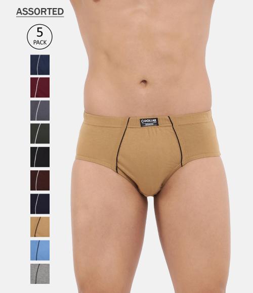 Dollar Bigboss Men's Assorted Pack of 5 Midas Under Elastic Brief