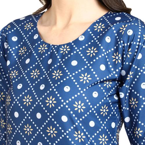 Ethnic Basket Women's Crepe Digital Print Straight Kurta [Pack of 4] {CKJ-353-360-352-355-XXL}