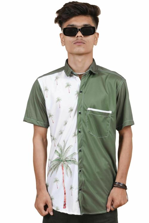 ELVIRE en's Sky Goa Lycra Fullsleeve Casual Classic Collar Shirt-S