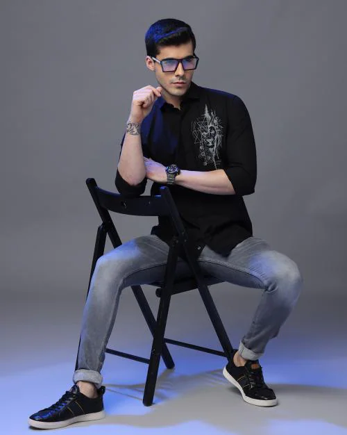 FOGA CLOTHING--Men Exclusive Lion Print Shirt