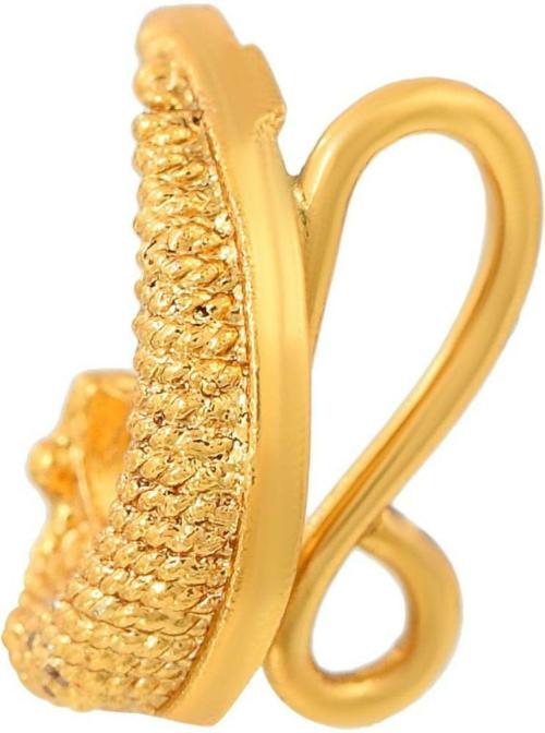 Buy Memoir Women Gold Plated Plated Brass Nose Ring Online at Best