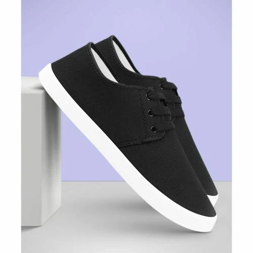 Free Kicks Stylish Black Sneakers For Men (Black)