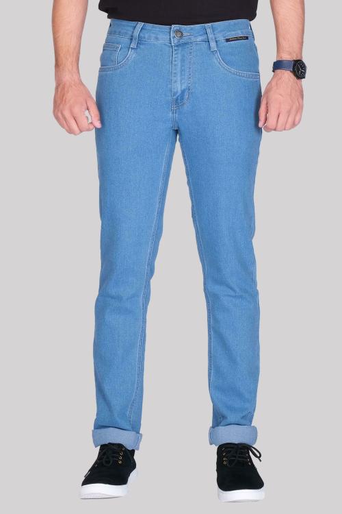 MEGHZ Men Dark Blue Slim Jeans (36)