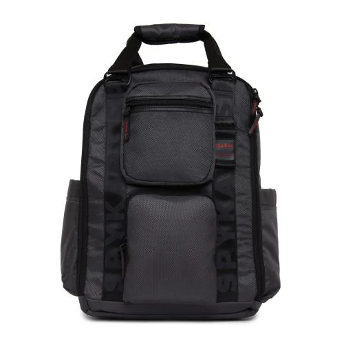 Spykar Dark Grey Nylon Backpacks