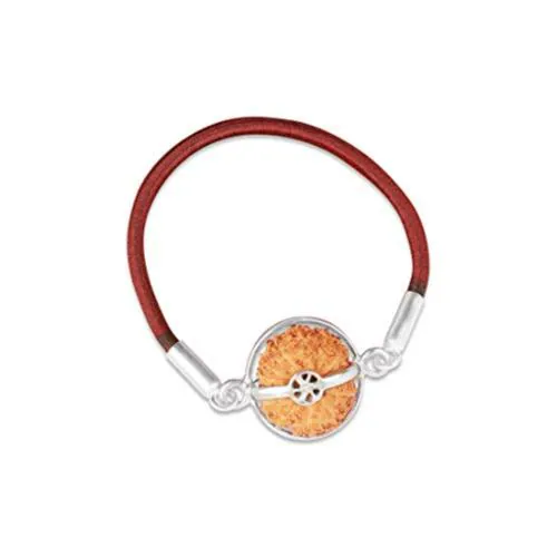 Rudra Centre Fourteen Mukhi Rudraksha Bracelet in Silver Basket with Elastic
