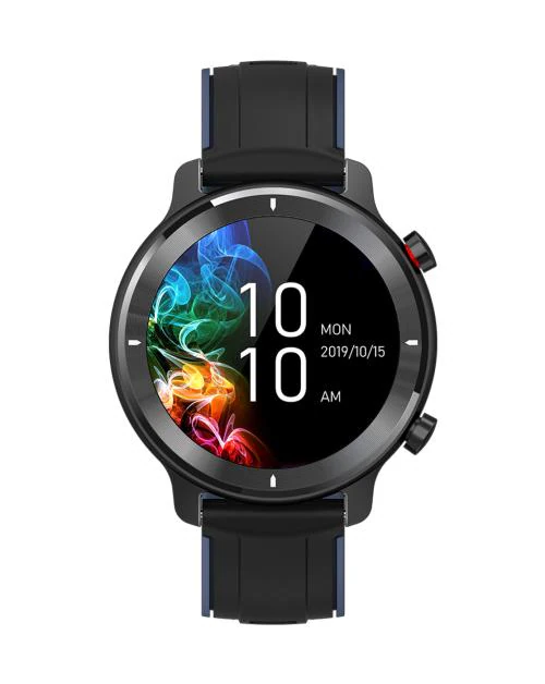 French Connection R4 series smartwatch with Full Touch HD screen, Metal case, SPO2, continues Heart rate & Blood pressure monitoring, temperature monitor and IP68 waterproof, Black (R4-B)