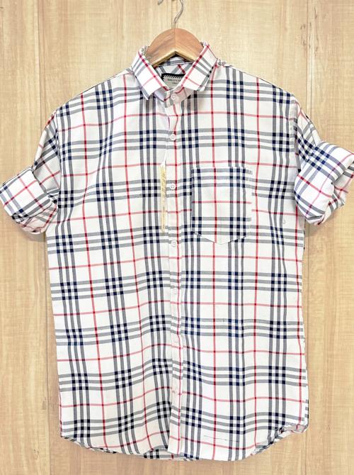 Freaks White Burberry Check Shirt