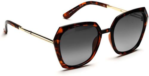 SunVoir UV Protection Over Sized Full Frame Black Sunglasses (Women) - Medium