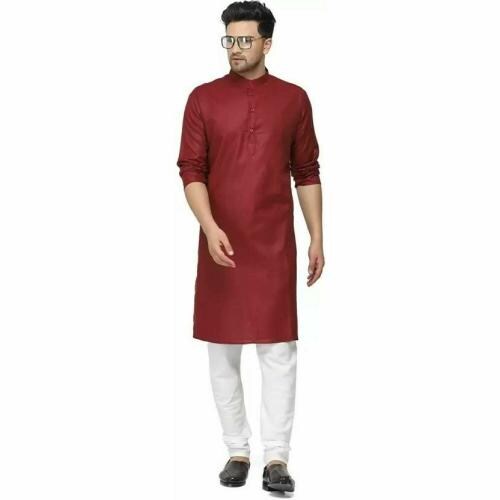LG Men Solid Cotton Blend Kurta and Pyjama Set