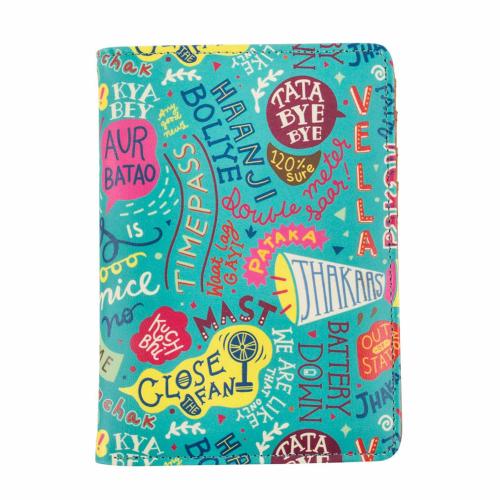 Chumbak Women Teal Passport Holder Wallet