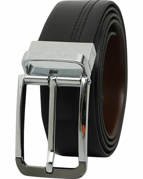 BULCHEE Men Casual Brown, Black Genuine Leather Reversible Belt