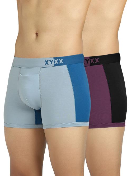 XYXX Pack of 2 Intellisoft Micro Modal Dualist Men Trunks