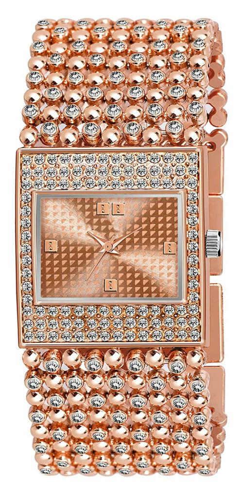 DREALEX 00gf2336 Fashion Rose Gold Analog Wrist Watch for Women, Pack of 1