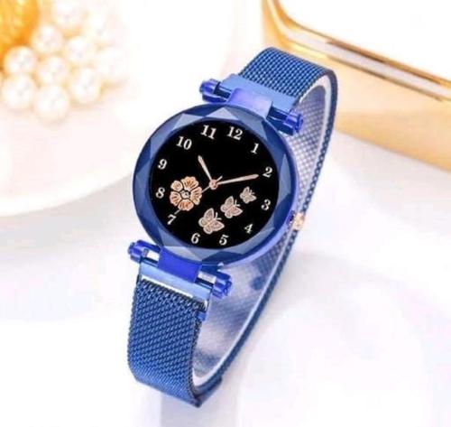 AKVSALE Diamond Dial with Latest Generation Black Magnet Belt Watch for Women