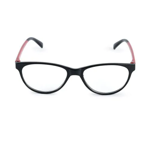 SAN EYEWEAR Blue Cut Cat-Eye Stylish Reading Glasses for Women (Red, +1.25)
