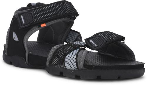 Sparx Men SS-105 Black Grey Floater Sandals