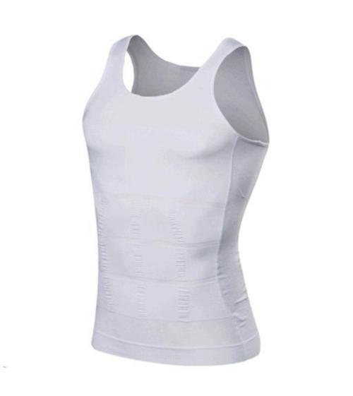 FITOLYM Men's Cotton Slim N Lift Slimming Shirt Body Shaper Tummy Tucker Vest Shape wear