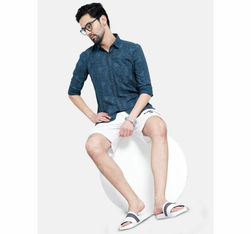 CAMISA 100% Cotton Premimum Lenin Shirts | Slim Fit Casual Shirts | Colour Blue | Size XXL