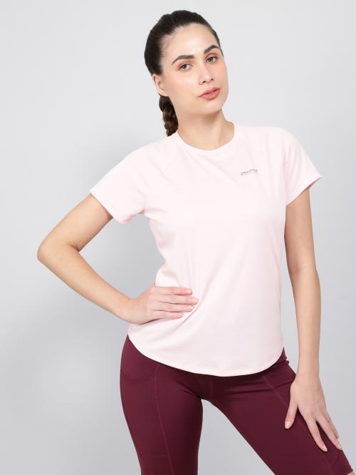 MW73 Women's Microfiber Polyester Fabric Relaxed Fit Spot Half Sleeve T-Shirt With Stay Fresh and Stay Dry Treatment