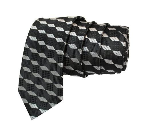 TIE STUDIO Men Black Microfiber Necktie