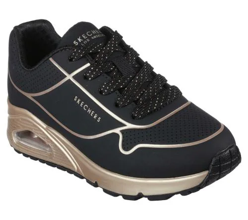 Skechers UNO GEN1 - COOL HEELS Black Sneakers for Girls