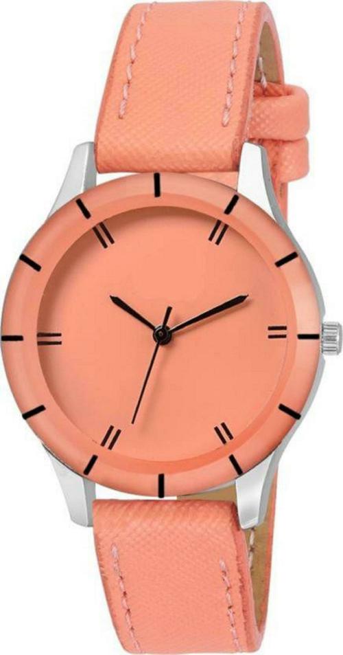 HRV Orange Dial Orange Strap Analog Watch For Women