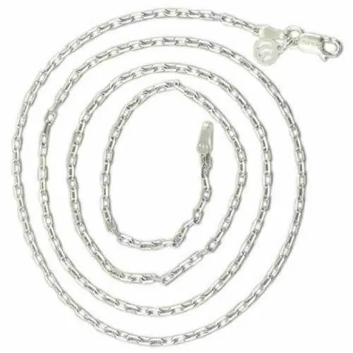 ELOISH Sterling Silver Italian Design Silver Interlinked Chain for Girls, Slim Women, Slim Boys and Slim Men