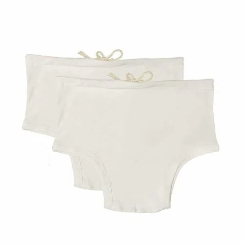 UNDERLOOP Men's White Interlock Cotton Cut Underwear with Strings(Nada Underwear) Pack of 2