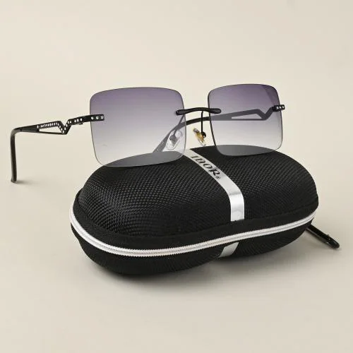 Idor UV Protection Hexagonal Premium Metal Sunglasses for Women & Girls | 5279-GRY