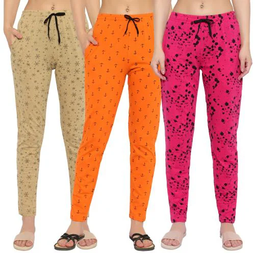 womens Printed cotton pajama lower for women ladies lounge track pants | Women Printed Cotton Track Pant for Women