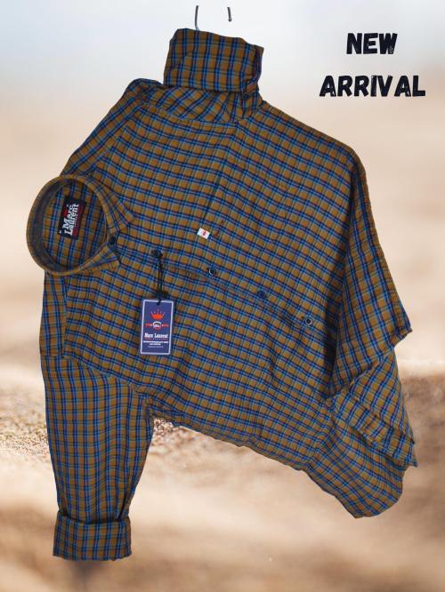 Marc Laurent Men Regular Fit Checkered Spread Collar Casual Shirt