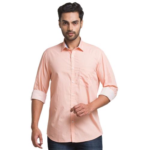 COLORPLUS Men Medium Orange Formal Shirt