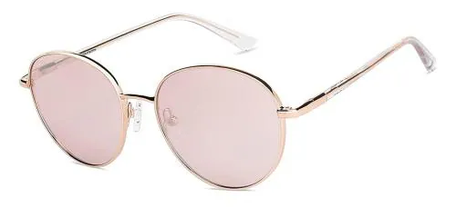 John Jacobs 100 UV Protected Round Full Rim Sunglasses Women Large JJ S13078