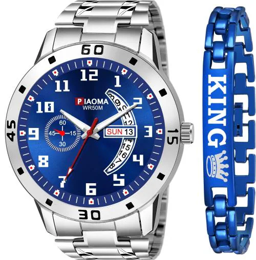 Piaoma Men & Boys Multi-color Dial Multi-color Strap Analog Watch