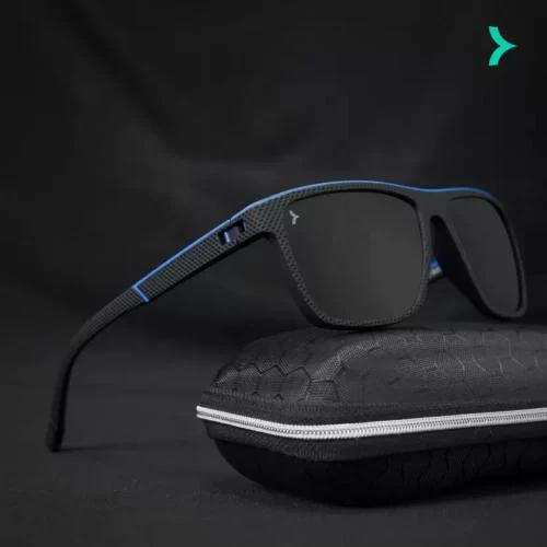 KAEN EYEWEAR | Polarized Sunglasses For Men And Women | 100% UV Protection | Black Lens | Medium | Wayfarer Sunglasses | HyperKraft | Tokas Black